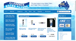 Desktop Screenshot of clarencewaterfilters.com.au